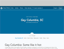 Tablet Screenshot of columbiasc.gaycities.com