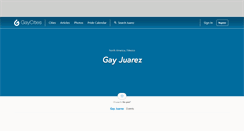 Desktop Screenshot of juarez.gaycities.com