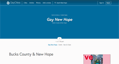 Desktop Screenshot of newhope.gaycities.com