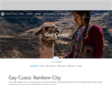 Tablet Screenshot of cusco.gaycities.com