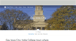 Desktop Screenshot of iowacity.gaycities.com
