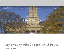 Tablet Screenshot of iowacity.gaycities.com