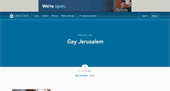 Desktop Screenshot of jerusalem.gaycities.com