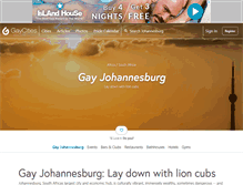 Tablet Screenshot of johannesburg.gaycities.com