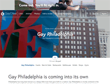 Tablet Screenshot of philadelphia.gaycities.com