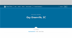 Desktop Screenshot of greenvillesc.gaycities.com