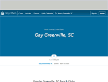 Tablet Screenshot of greenvillesc.gaycities.com