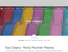 Tablet Screenshot of calgary.gaycities.com