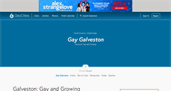 Desktop Screenshot of galveston.gaycities.com