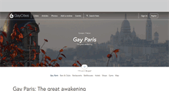 Desktop Screenshot of paris.gaycities.com
