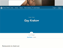 Tablet Screenshot of krakow.gaycities.com