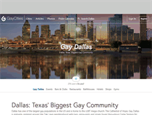 Tablet Screenshot of dallas.gaycities.com