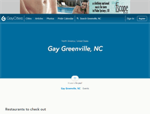 Tablet Screenshot of greenvillenc.gaycities.com