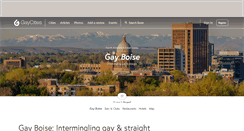 Desktop Screenshot of boise.gaycities.com